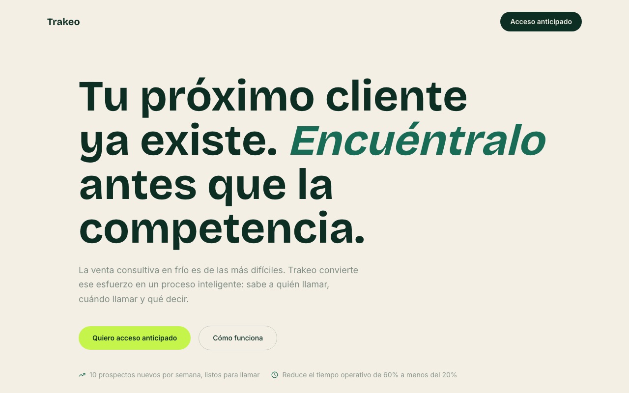 Captura de Trakeo
